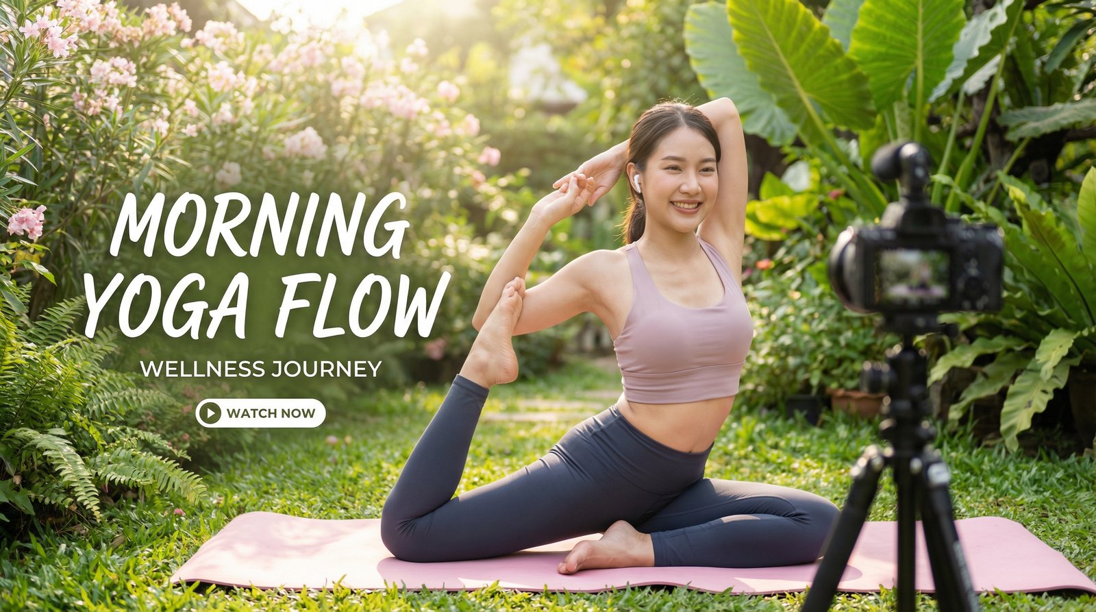 黄色仓库瑜伽晨练健身视频